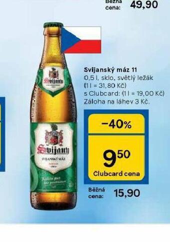 Tesco Pivo svijanský máz 11 nabídka
