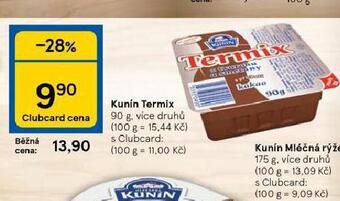 Tesco Kunín termix nabídka