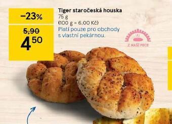 Tesco Tiger staročeská houska nabídka