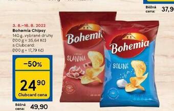 Tesco Bohemia chipsy nabídka