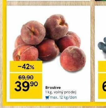 Tesco Broskve nabídka