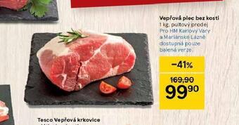 Tesco Vepřová plec bez kosti nabídka