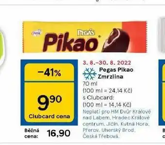 Tesco Pegas pikao zmrzlina nabídka