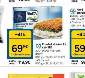 Tesco Frosta labužnické rybí filé nabídka