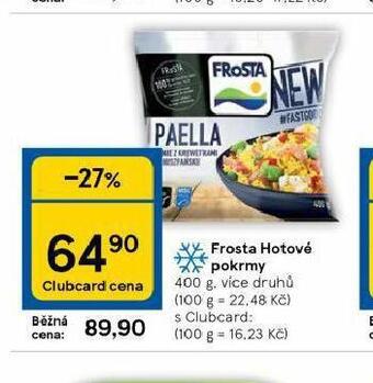 Tesco Frosta hotové pokrmy nabídka