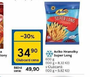 Tesco Aviko hranolky super long nabídka