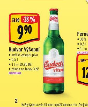 Jip Pivo budvar výčepní nabídka