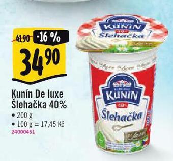 Jip Kunín de luxe šlehačka 40% nabídka