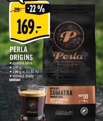 Jip Perla origins zrnková káva nabídka