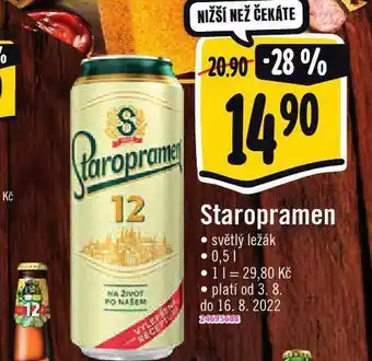 Jip Pivo staropramen ležák nabídka