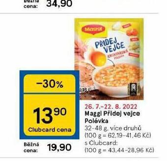 Tesco Maggi přidej vejce polévka nabídka