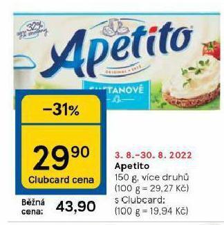 Tesco Apetito nabídka