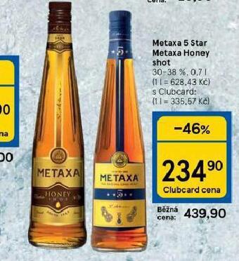 Tesco Metaxa 5 star nabídka