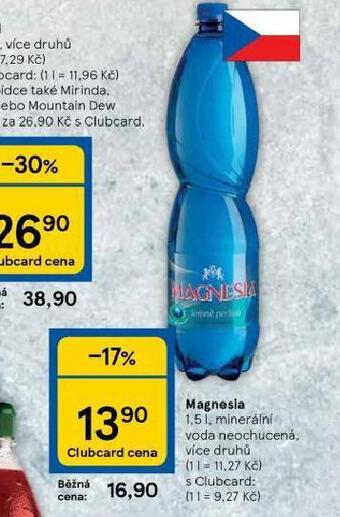 Tesco Magnesia nabídka