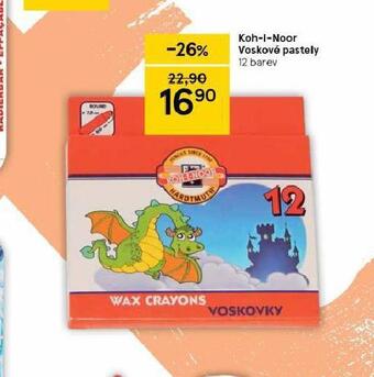 Tesco Koh-i-noor voskové pastelky nabídka