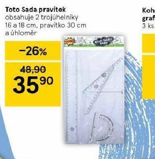 Tesco Toto sada pravítek nabídka