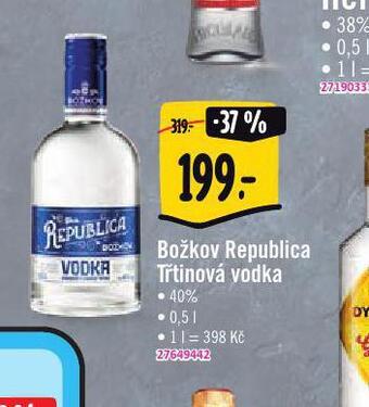 Jip Božkov republica třtinová vodka nabídka