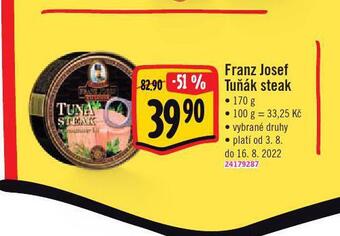 Jip Franz josef tuňák steak nabídka