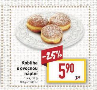 Billa Kobliha s ovocnou náplní nabídka