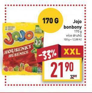 Billa Jojo bonbony nabídka