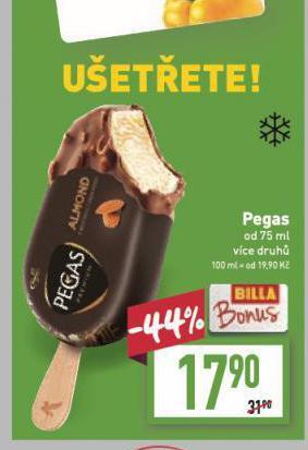 Billa Pegas zmrzlina nabídka