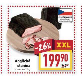 Billa Anglická slanina nabídka