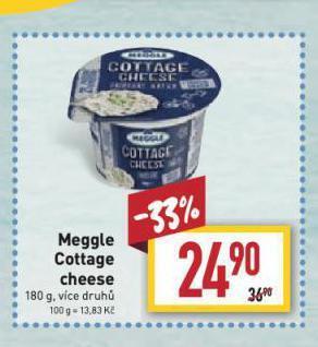 Billa Meggle cottage cheese nabídka