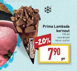 Billa Prima lambada kornout nabídka