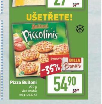 Billa Pizza buitoni nabídka
