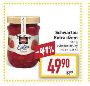 Billa Schwartau extra džem nabídka