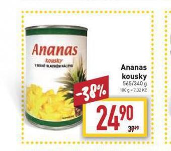 Billa Ananas kousky nabídka