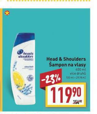 Billa Head & shoulders šampon nabídka
