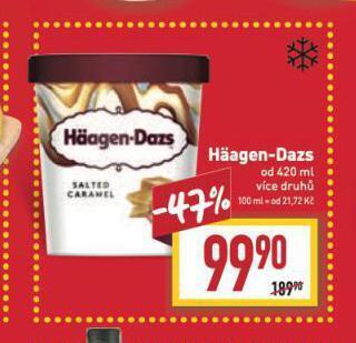 Billa Zmrzlina haagen-dazs nabídka