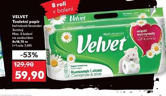 Kaufland Velvet toaletní papír nabídka