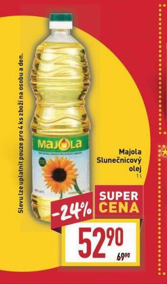 Billa Majola slunečnicový olej nabídka