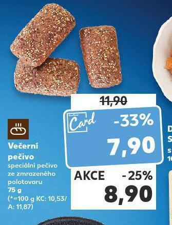 Kaufland Večerní pečivo nabídka