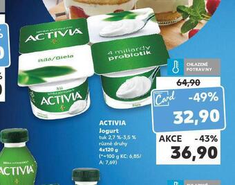 Kaufland Activia jogurt nabídka