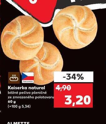 Kaufland Kaiserka natural nabídka