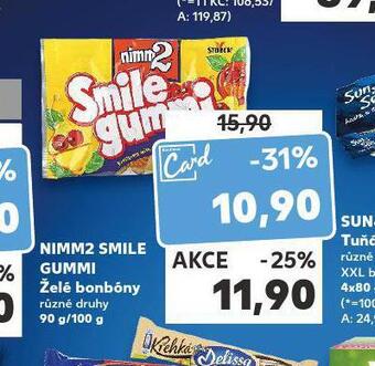 Kaufland Nimm2 smile gummi nabídka