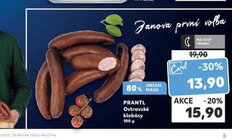 Kaufland Ostravské klobásy nabídka