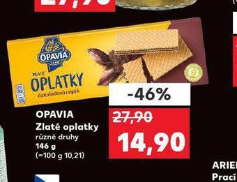 Kaufland Opavia zlaté oplatky nabídka
