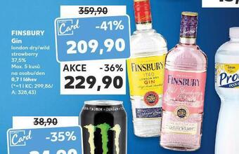 Kaufland Finsbury gin nabídka