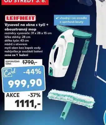 Kaufland Vysavač na okna leifheit nabídka
