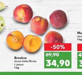 Kaufland Broskve nabídka
