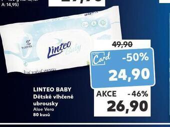Kaufland Linteo baby dětské vlhčené ubrousky nabídka