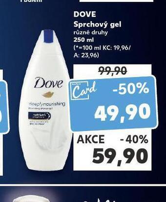 Kaufland Dove sprchový gel nabídka