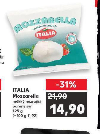 Kaufland Italia mozzarella nabídka