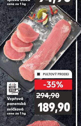 Kaufland Vepřová panenská svíčková nabídka