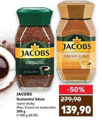 Kaufland Jacobs instantní káva nabídka