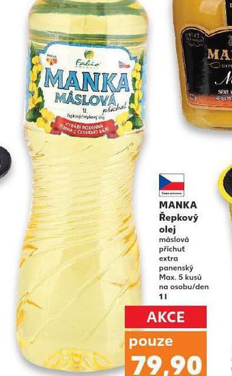 Kaufland Manka řepkový olej nabídka